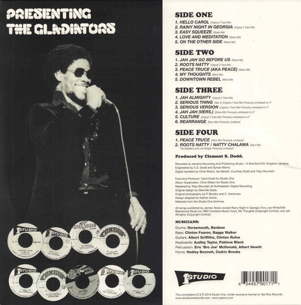 The Gladiators : Presenting The Gladiators (2xLP, Album, Dlx, RE, RM, Gat)