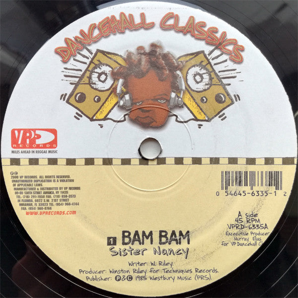 Sister Nancy : Bam Bam (12", RE, RP)