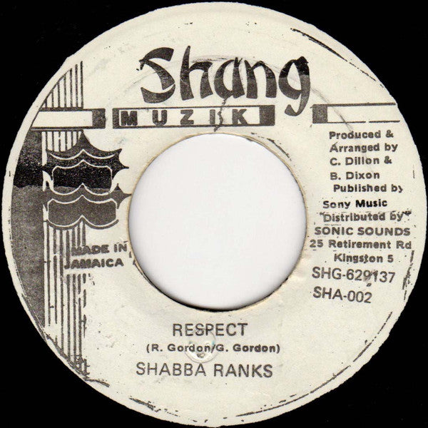 Shabba Ranks : Respect (7")