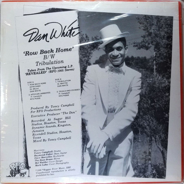 Dan White (5) : Row Back Home (12", Single)