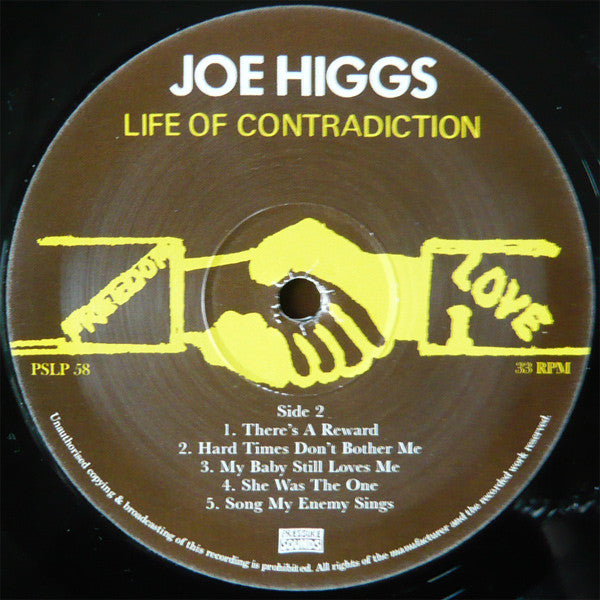 Joe Higgs : Life Of Contradiction (LP, Album, RE, RM)