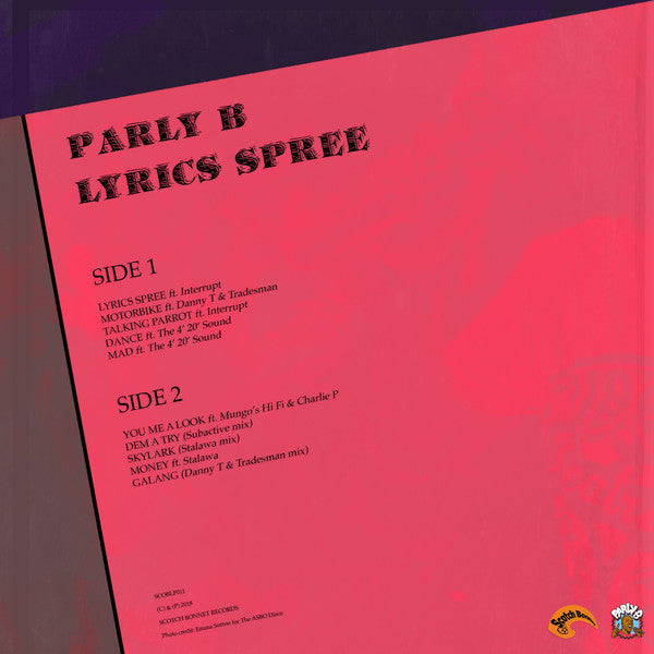 Parly B : Lyrics Spree (LP)