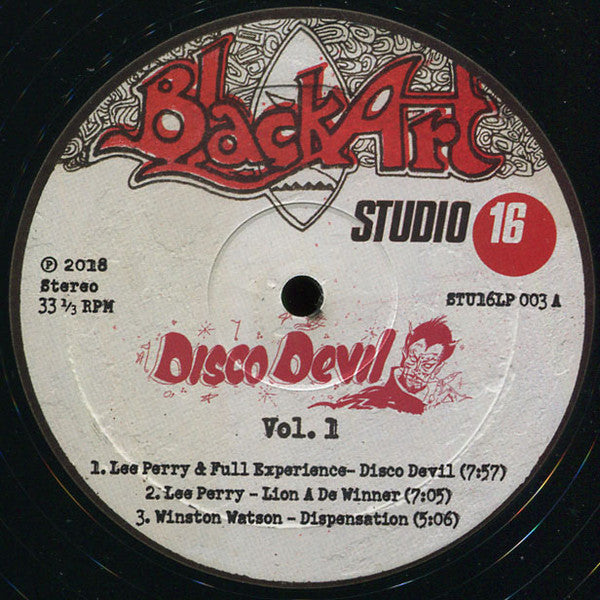 Lee Perry : Disco Devil Vol. 1 (5 Classic Discomixes From The Black Ark Studio 1977-9) (LP, Comp)