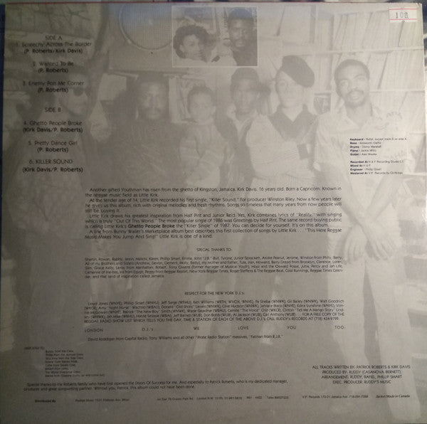 Little Kirk : Ghetto People Broke (LP, Album, Blu)