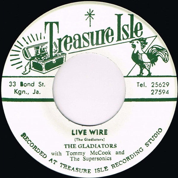 The Gladiators With Tommy McCook And The Supersonics* : Live Wire / Sweet Soul Music (7", Ltd, RE, RM)