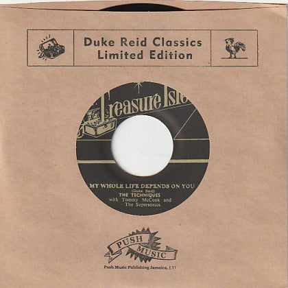 The Techniques With Tommy McCook And The Supersonics* / Tommy McCook And His Orchestra* : My Whole Life Depends On You / Goldfinger (7", Ltd, RM)