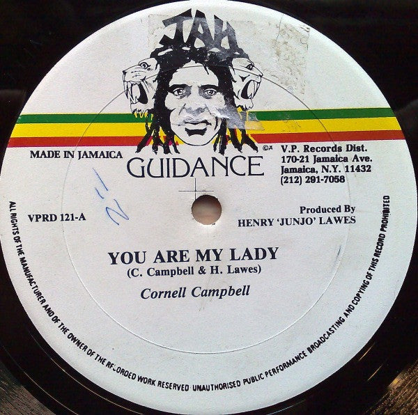 Cornell Campbell / Toney Tuff* : You Are My Lady / Come We Come Fi Mash It (12")
