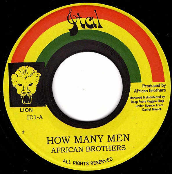African Brothers (2) : How Many Men (7", RE)