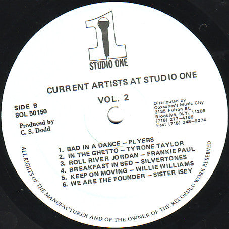 Various : Current Artists At Studio One Vol. 2 (LP, Comp)