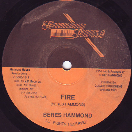 Beres Hammond : Fire (12")