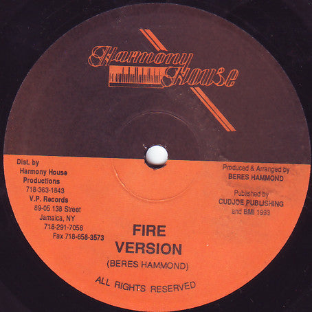 Beres Hammond : Fire (12")