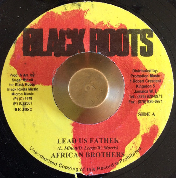 African Brothers (2) : Lead Us Father / Lead Us Dub (7", Single, RE)