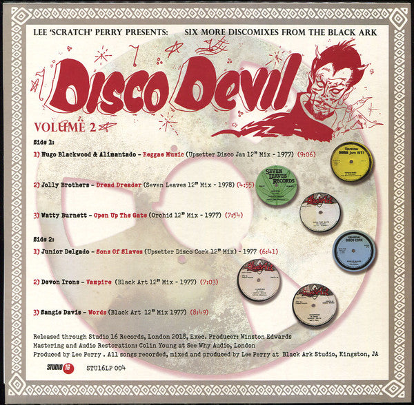 Lee Perry : Disco Devil Vol. 2 (6 More Classic Discomixes From The Black Ark Studio 1977-8) (LP, Comp)