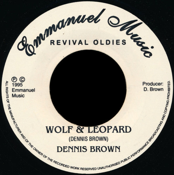 Dennis Brown : Wolf & Leopard / Here I Come (7", RE)