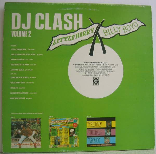 Little Harry V Billy Boyo : DJ Clash Volume 2 (LP, Album)