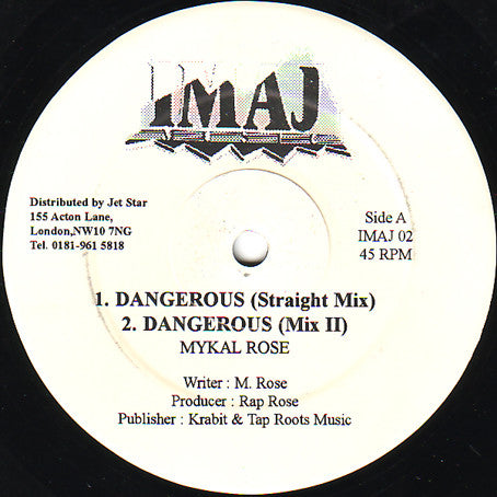 Mykal Rose* / Willie Williams* : Dangerous / Armagiden Time (12")
