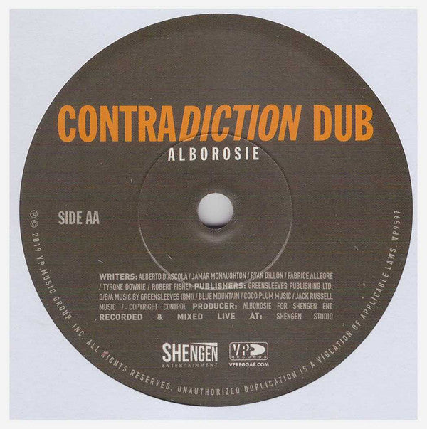 Alborosie Feat. Chronixx : Contradiction (7")