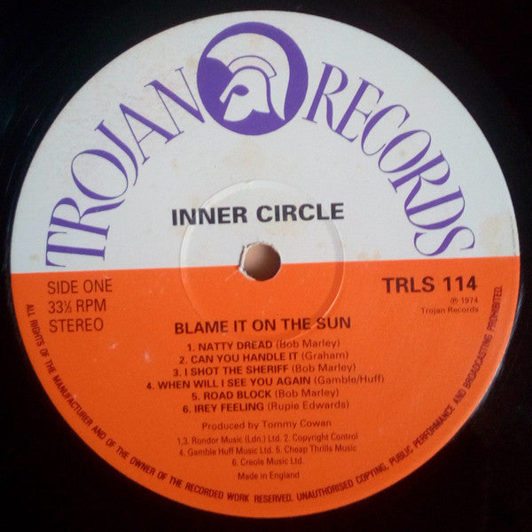 Inner Circle : Blame It On The Sun (LP, Album, RE)