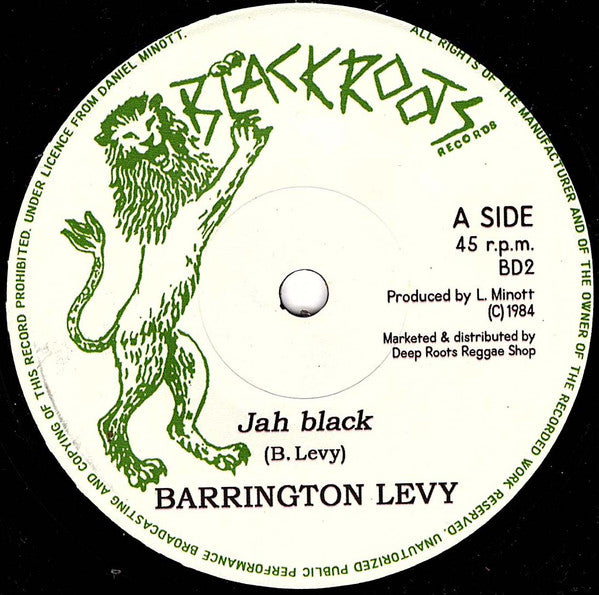 Barrington Levy : Jah Black (7", RE)
