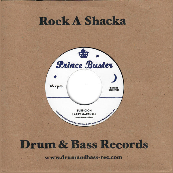 Larry Marshall, Prince Buster All Stars* : Suspicion / Broken Heart   (7", RE)