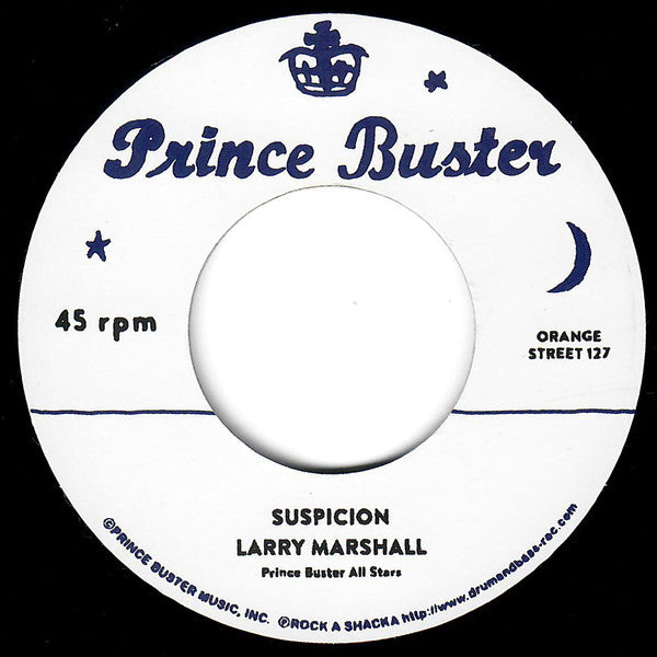 Larry Marshall, Prince Buster All Stars* : Suspicion / Broken Heart   (7", RE)