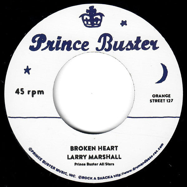 Larry Marshall, Prince Buster All Stars* : Suspicion / Broken Heart   (7", RE)