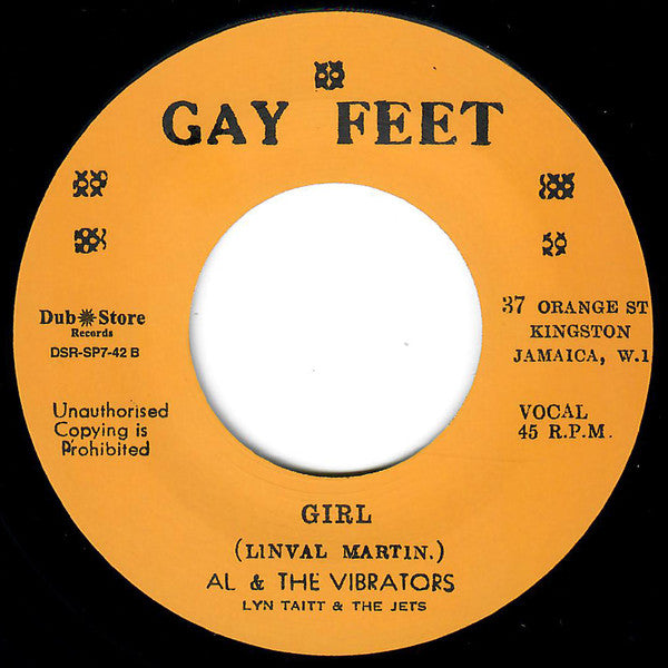 Al & The Vibrators, Lyn Taitt & The Jets* : I'll Be There / Girl (7", RE)