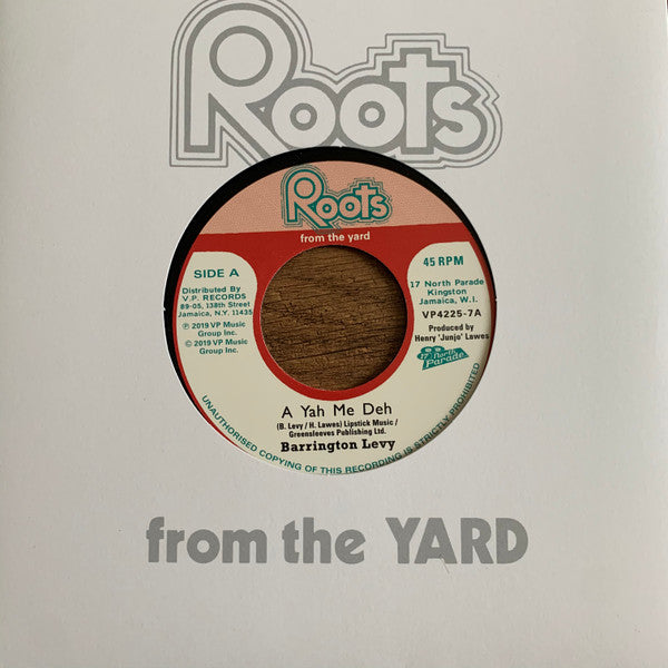 Barrington Levy : A Yah Me Deh (7", Single, RE, RP)