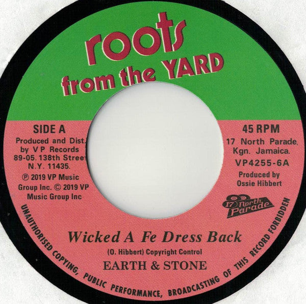 Earth & Stone* / The Revolutionaries : Wicked A Fe Dress Back (7", Single, RE)