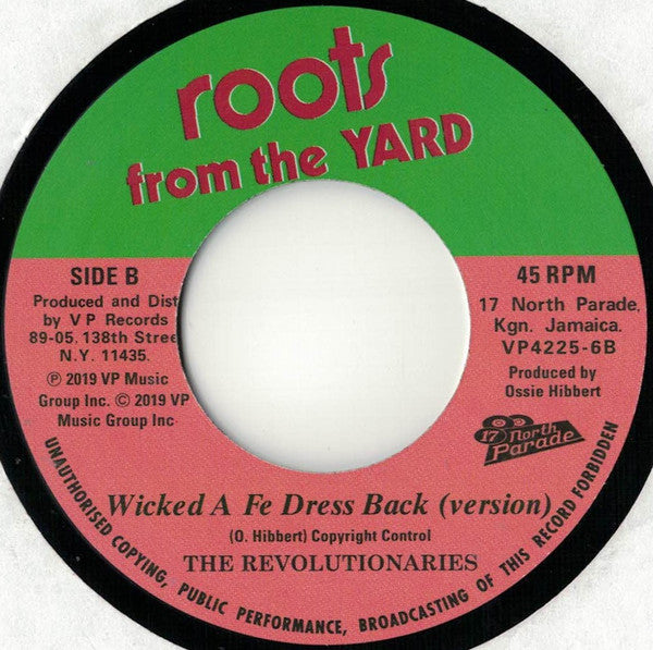 Earth & Stone* / The Revolutionaries : Wicked A Fe Dress Back (7", Single, RE)
