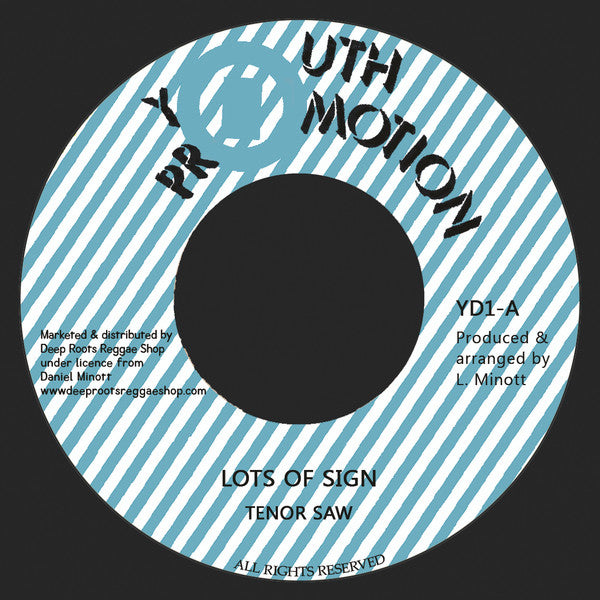 Tenor Saw : Lots Of Sign (7", RE)