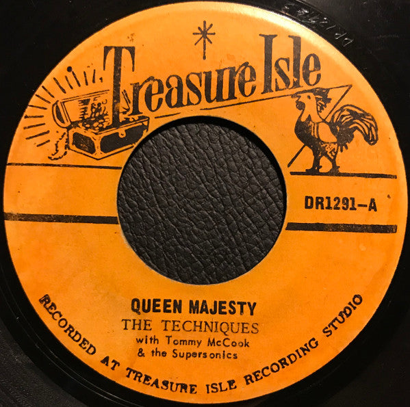 The Techniques With Tommy McCook & The Supersonics : Queen Majesty (7")