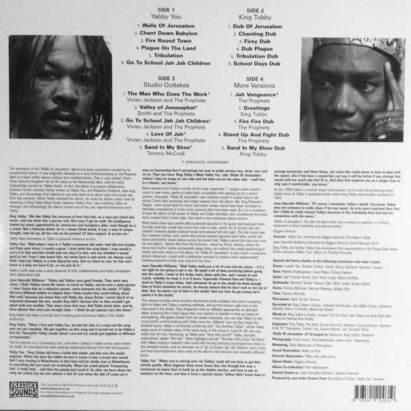 Yabby You Meets King Tubby : Walls Of Jerusalem (2xLP, Album, RE)