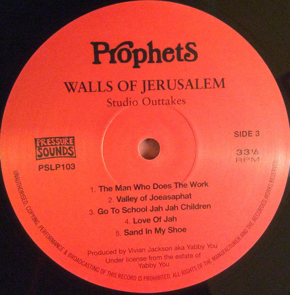 Yabby You Meets King Tubby : Walls Of Jerusalem (2xLP, Album, RE)