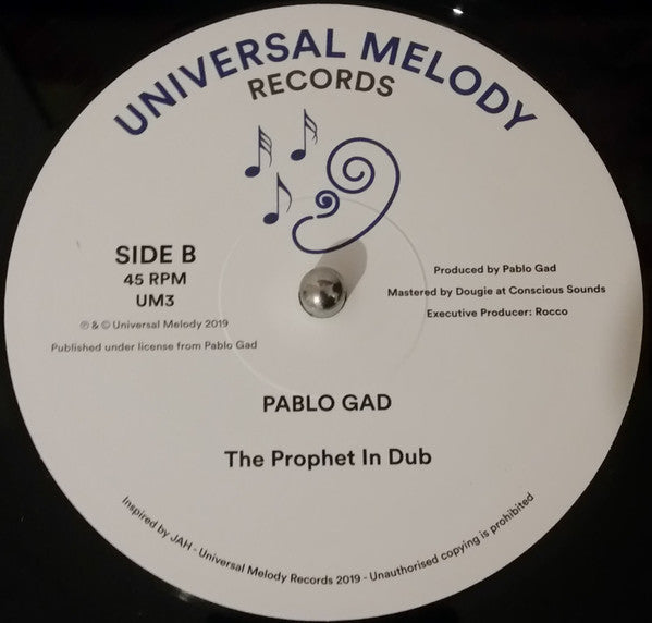 Pablo Gad : The Prophet, Bob Marley (12", Maxi, RP)