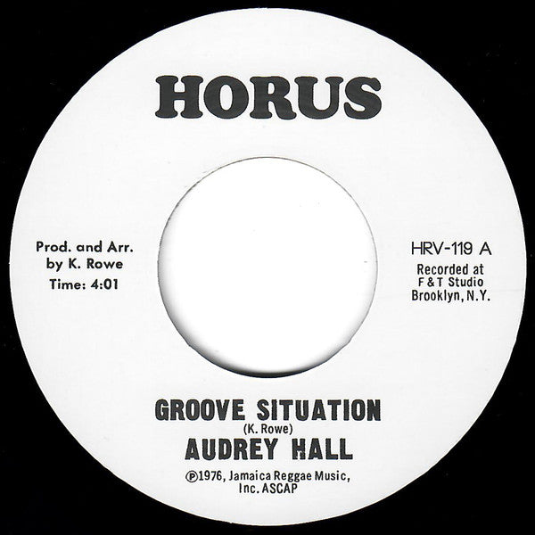 Audrey Hall : Groove Situation (7", Ltd, RE)