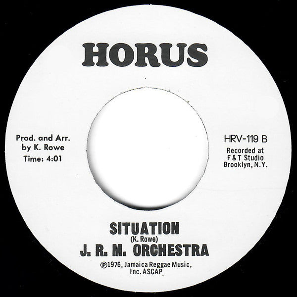 Audrey Hall / J.R.M. Orchestra : Groove Situation / Situation (7", Ltd, RE)