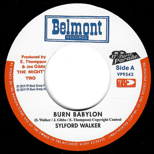 Sylford Walker : Burn Babylon (7", Single, RE)