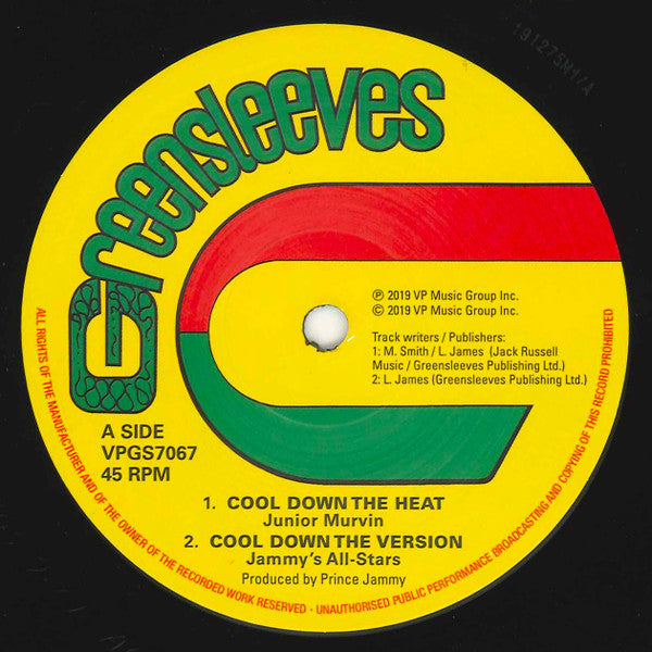 Junior Murvin / Nitty Gritty : Cool Down The Heat / Run Down The World (12")