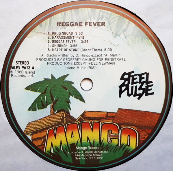 Steel Pulse : Reggae Fever (LP, Album, Pit)