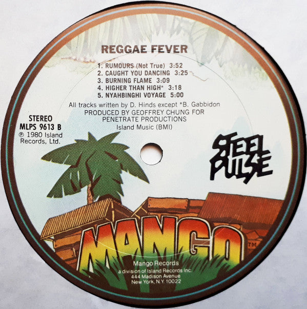 Steel Pulse : Reggae Fever (LP, Album, Pit)