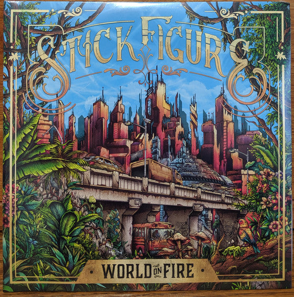 Stick Figure (2) : World On Fire (2xLP, Album)