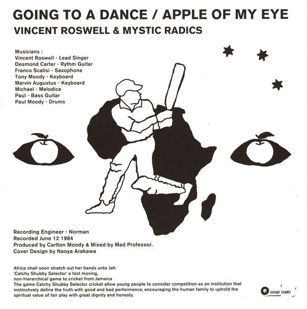 Vincent Roswell & Mystic Radics : Going To A Dance / Apple Of My Eye (12", Maxi, RE)