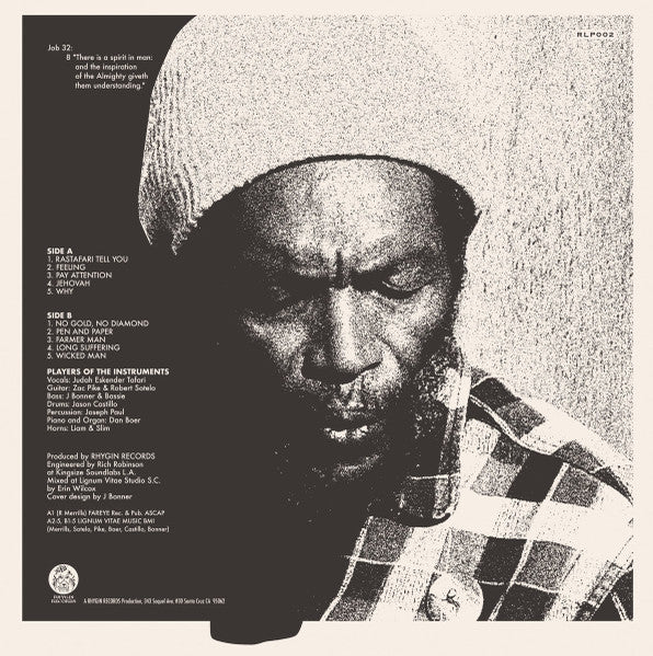 Judah Eskender Tafari : Long Suffering (LP, Album)