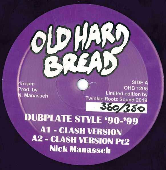 Nick Manasseh* : Dubplate Style '90-'99  (12", Ltd, Num)