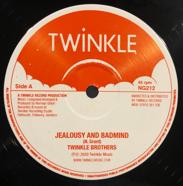 Twinkle Brothers : Jealousy And Badmind (12")