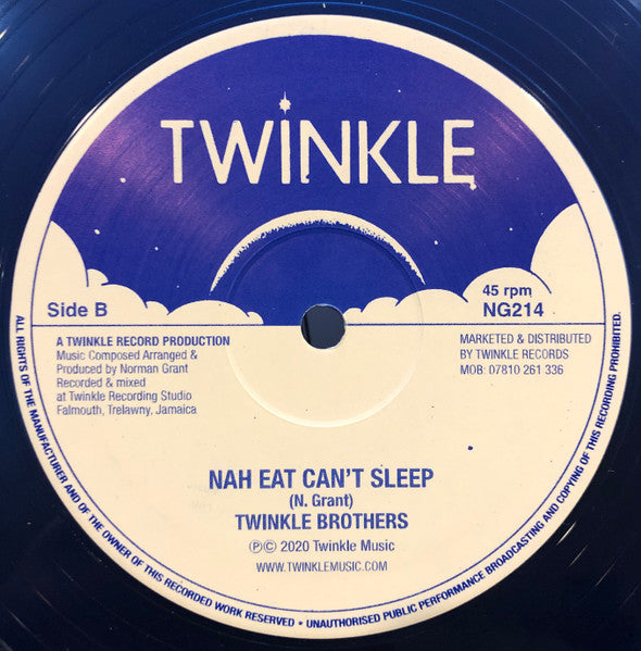 Twinkle Brothers : Africa Shall Be A Scar / Nah Eat Can't Sleep (12", Blu)