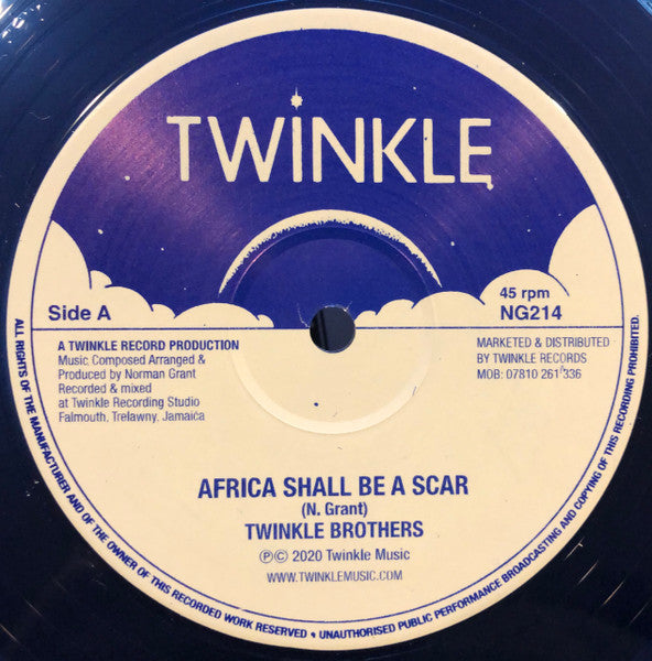 Twinkle Brothers : Africa Shall Be A Scar / Nah Eat Can't Sleep (12", Blu)