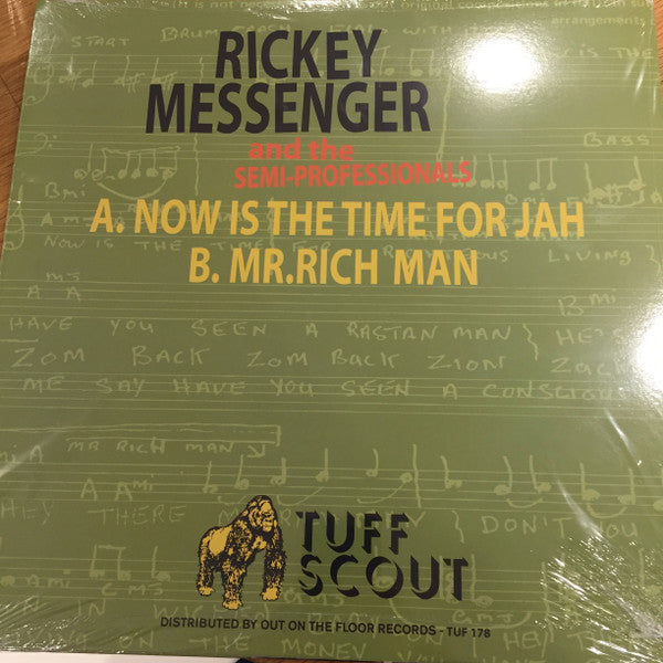 Rickey Messenger & The Semi Professionals : Now Is The Time For Jah (12", RE, Pic)