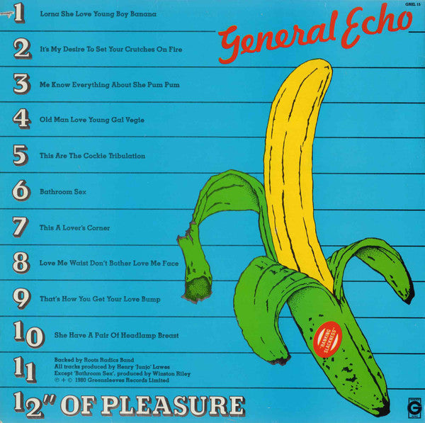 General Echo : 12" Of Pleasure (LP, Album)
